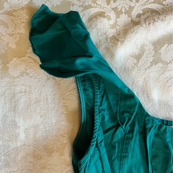 Women’s Banana Republic Sage Green Dress with ruffles - Picture 3 of 5